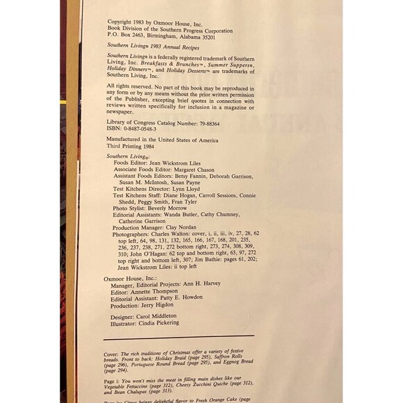 Vtg Southern Living 1980 & 1983 Ann. Recipes Cookbooks:Over 1400+ Pages Recipes - Picture 9 of 13